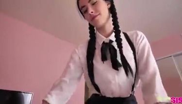 BrattySis - fuck your school sis TNAFlix Porn Videos