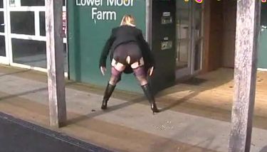 British Slut BBW Housewife In Black Stockings Is Out In Public ...