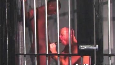 STUD FOOTAGE - Interracial gay sex in a prison cell TNAFlix Porn ...