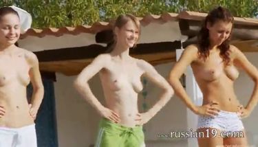 Six naked teens by the pool from Russia TNAFlix Porn Videos