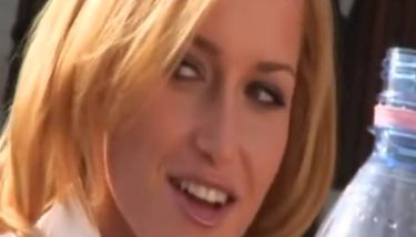 blonde babe oral outdoor handjob in public TNAFlix Porn Videos