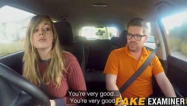 FAKE EXAMINER - Curvy UK skank Madison Stuart banged at driving ...