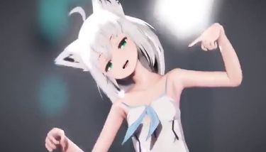 MMD Shirakami Fubuki (HeartBeats) (Submitted by Cherie) TNAFlix ...