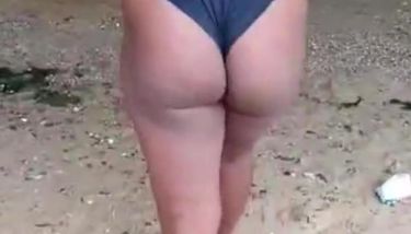 Ebony Changing In A Public Beach Perfect Round Ass And Naturel ...