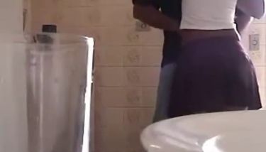 Couple of ebony have hot sex in the bathroom TNAFlix Porn Videos