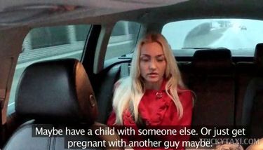 Superb blonde siren talked into having sex in the taxi TNAFlix ...