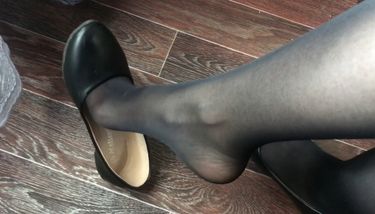 Black Foot Fetish In Stockings