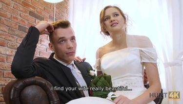 HUNT4K. Rich man pays well to screw hot young babe on her wedding ...