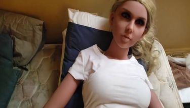 Desperately blowing cum on a sex dolls crotch TNAFlix Porn Videos