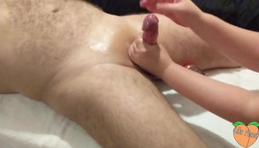 Holding back the orgasm! Nonstop timed handjob. Can he last ...