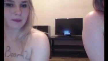 blonde lesbian bondage camgirl with big tits - oiled TNAFlix Porn ...