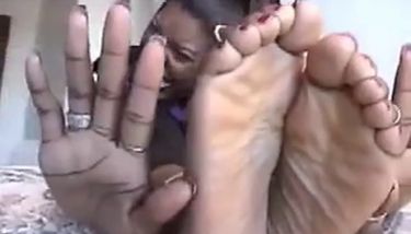 Six Foot Ebony Amazon shows off Her Huge Black Feet - video 2 TNAFlix Porn  Videos