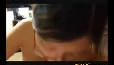 Asian Sucks White - Cute asian sucks white guys dick and takes facial TNAFlix Porn Videos
