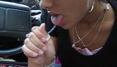 MEETMYGF - Hot Latina girlfriend car blowjob TNAFlix Porn Videos
