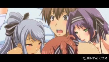 Anime Girl Gangbang Porn - Horny Anime girls sharing dick in gangbang TNAFlix Porn Videos