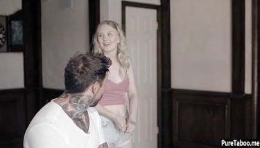 Nervous Virgin - Older guy takes a virginity of nervous tiny blonde teen (Lily Rader)  TNAFlix Porn Videos