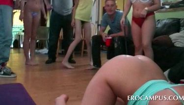 College Party Sex Double Blow - College blonde gives double BJ at sex party TNAFlix Porn Videos