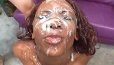 Ebony Bukkake Slut - Ebony Bukkake Slut TNAFlix Porn Videos