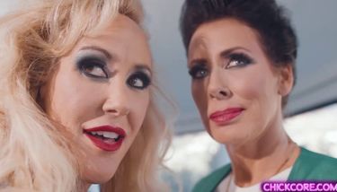 Two mature businesswomen have lesbian sex in office - video 1 (Brandi Love,  Reagan Foxx) TNAFlix Porn Videos