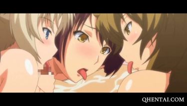 Dick Cum Pussy Hentai - Hentai girls suck cock and toy fuck pussy TNAFlix Porn Videos